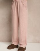 glo-story Pantaloni Roze High Waist cu Elastic și Șnururi în Talie Rallena