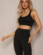 glo-story Pantaloni scurți de ciclism Negri Talie înaltă Sport cu Push-Up Calatrix