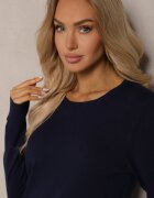 glo-story Pulover bleumarin cu croială clasică Irilians