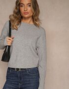 glo-story Pulover Gri cu Inimi Reliefate Unareia