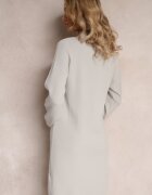 glo-story Rochie gri deschis Mini tip pulover cu mâneci largi Falis