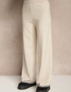 glo-story Set Tricotat Bej deschis Pulover și Pantaloni wide leg cu bandă decorativă Ralenia