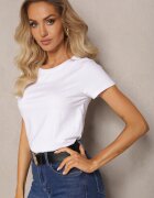 glo-story Tricou Alb din Linia Basic Apoxis