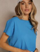 glo-story Tricou Albastru deschis De bumbac Legat la bază Sunalina