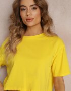 glo-story Tricou Galben Cropped Oversize Brighta