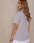 glo-story Tricou Gri deschis din bumbac cu imprimeu Tellanis
