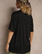 glo-story Tricou Negru cu buzunar aplicat TLanitra