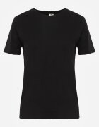 glo-story Tricou negru cu Mânecă Scurtă din Bumbac Neted Jaellora