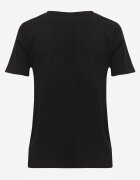 glo-story Tricou negru cu Mânecă Scurtă din Bumbac Neted Jaellora