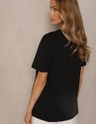 glo-story Tricou Negru din Bumbac cu Imprimeu Tellanis