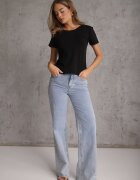 glo-story Tricou Negru Din bumbac Melinthe