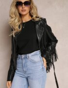 glo-story Tricou Negru din Linia Basic Apoxis