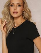 glo-story Tricou Negru din Linia Basic Apoxis