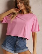 glo-story Tricou Roz deschis Cropped Oversize Brighta