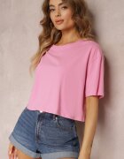 glo-story Tricou Roz deschis Cropped Oversize Brighta