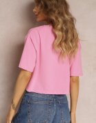 glo-story Tricou Roz deschis Cropped Oversize Brighta