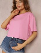 glo-story Tricou Roz deschis Cropped Oversize Brighta