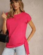 glo-story Tricou Roz din Bumbac cu Legătură Decorativă Termio