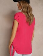 glo-story Tricou Roz din Bumbac cu Legătură Decorativă Termio