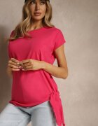glo-story Tricou Roz din Bumbac cu Legătură Decorativă Termio