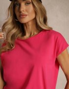 glo-story Tricou Roz din Bumbac cu Legătură Decorativă Termio