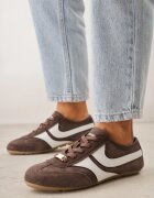 goodin Adidași Clasici Tenisi Maro din Piele întoarsă Naturală Talanashta
