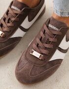 goodin Adidași Clasici Tenisi Maro din Piele întoarsă Naturală Talanashta
