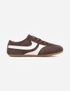 goodin Adidași Clasici Tenisi Maro din Piele întoarsă Naturală Talanashta