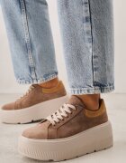 goodin Adidași Maro pe platformă din piele intoarsă naturală Latavesa