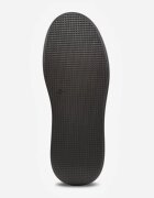 goodin Adidași Negri din Piele întoarsă Naturală pe Platformă cu Branț din Piele Rionelle