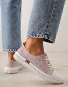 goodin Pantofi sport perforați din piele naturală cu talpă elastică Pigina Roz
