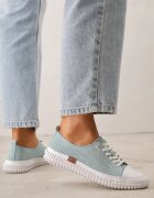 goodin Pantofi sport perforați din piele naturală cu talpă elastică Pigina Verde deschis