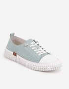 goodin Pantofi sport perforați din piele naturală cu talpă elastică Pigina Verde deschis