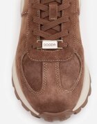 goodin Sneakers din piele întoarsă naturală pe platformă cu talpă profilată Eplia Maro închis