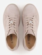goodin Sneakers din piele întoarsă pe platformă cu aplicație cu zirconii Sulis Bej Bej Bej închis