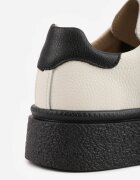 goodin Sneakers minimaliste din piele pe platformă cu aplicație cu strasuri Gorisa Bej cu negru