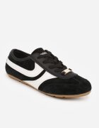 goodin Sneakers Negri Clasici Tenisi din Piele intoarsă naturală Talanashta