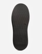 goodin Sneakers Negru-Bej pe Platformă din Piele Naturală Decorate cu Benzi Sovimi