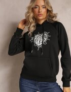 h&s Bluza Neagră Clasică cu Imprimeu pe Față și Glugă Inalle