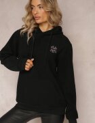 h&s Bluză Neagră cu Glugă și Broderie Decorativă Gamalie
