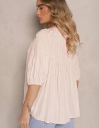 h&s Bluză Roz pal din Viscoză cu croială Oversize cu elastic la umeri Alirona