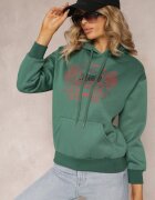 h&s Bluză Verde La modă cu Imprimeu și Glugă Decorată cu Imprimeu Arinalu