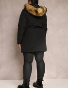 h&s Geacă Parka Neagră Reversibilă Deyu