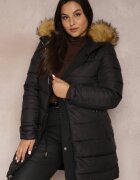 h&s Geacă Parka Neagră Reversibilă Deyu