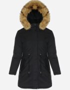 h&s Geacă Parka Neagră Reversibilă Deyu