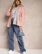 h&s Geacă Parka Roz cu adaos de bumbac Finisată cu șnururi Încheiată cu capse Velona