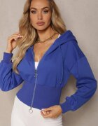 h&s Hanorac camonat navy cu glugă cu fermoar Vireapa