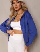 h&s Hanorac camonat navy cu glugă cu fermoar Vireapa