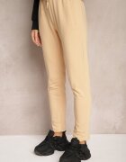 h&s Pantaloni Casual Bej din Bumbac Talie înaltă cu elastic în talie Beliefra