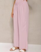 h&s Pantaloni Culottes Roz Talie Înaltă cu elastic în talie Lipadre